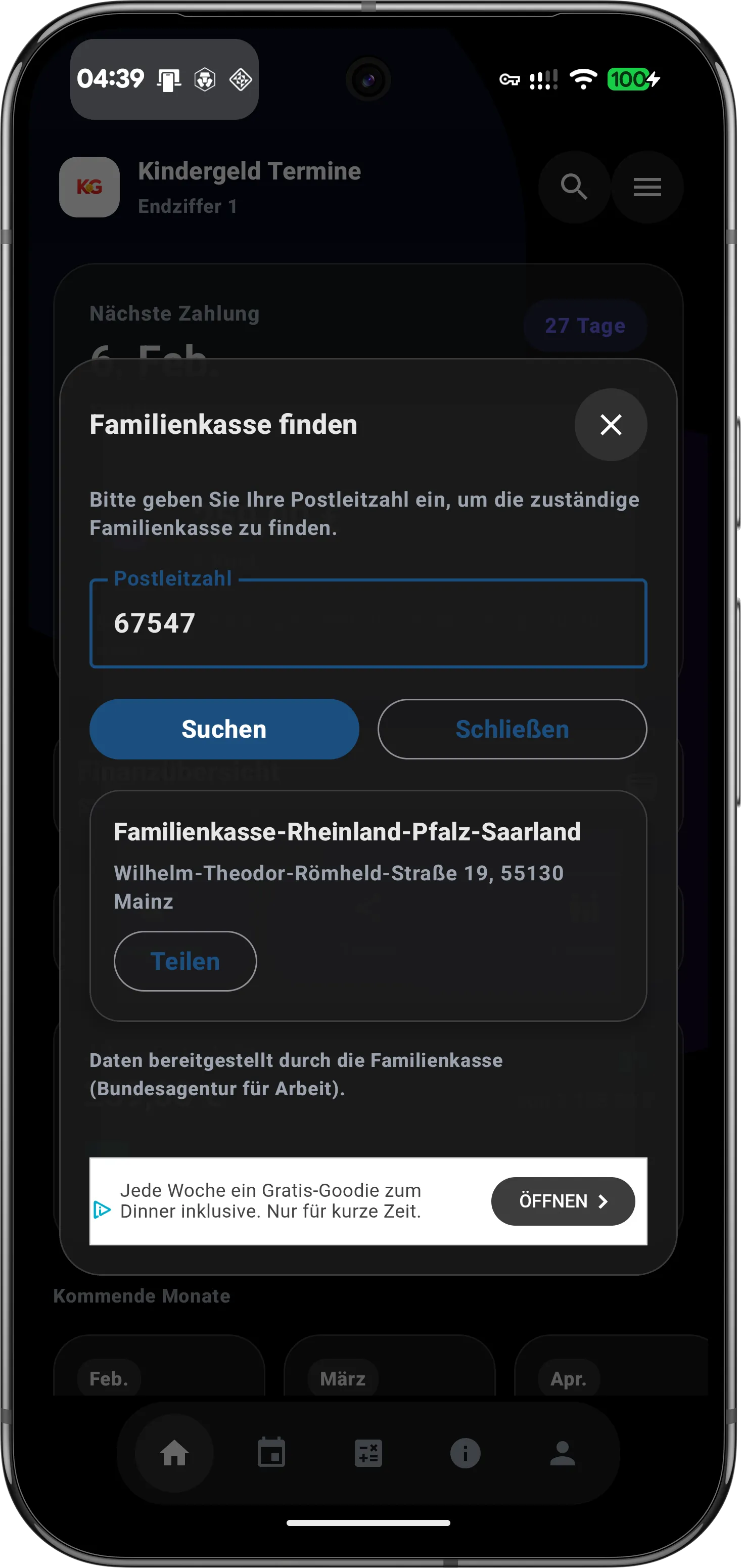 Zuständige Familienkasse finden: Suche nach Postleitzahl in ganz Deutschland